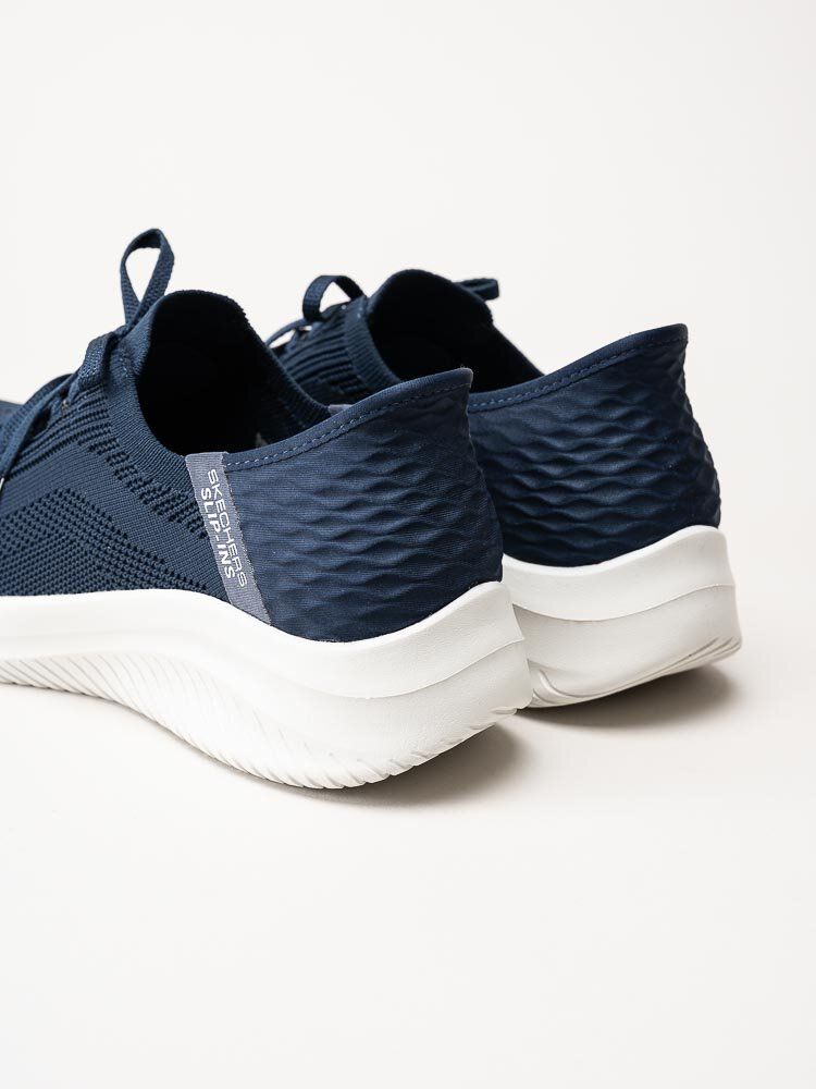 Skechers - Ultra Flex 3.0 - Brilliant - Navyfärgade slip-ins sneakers i textil