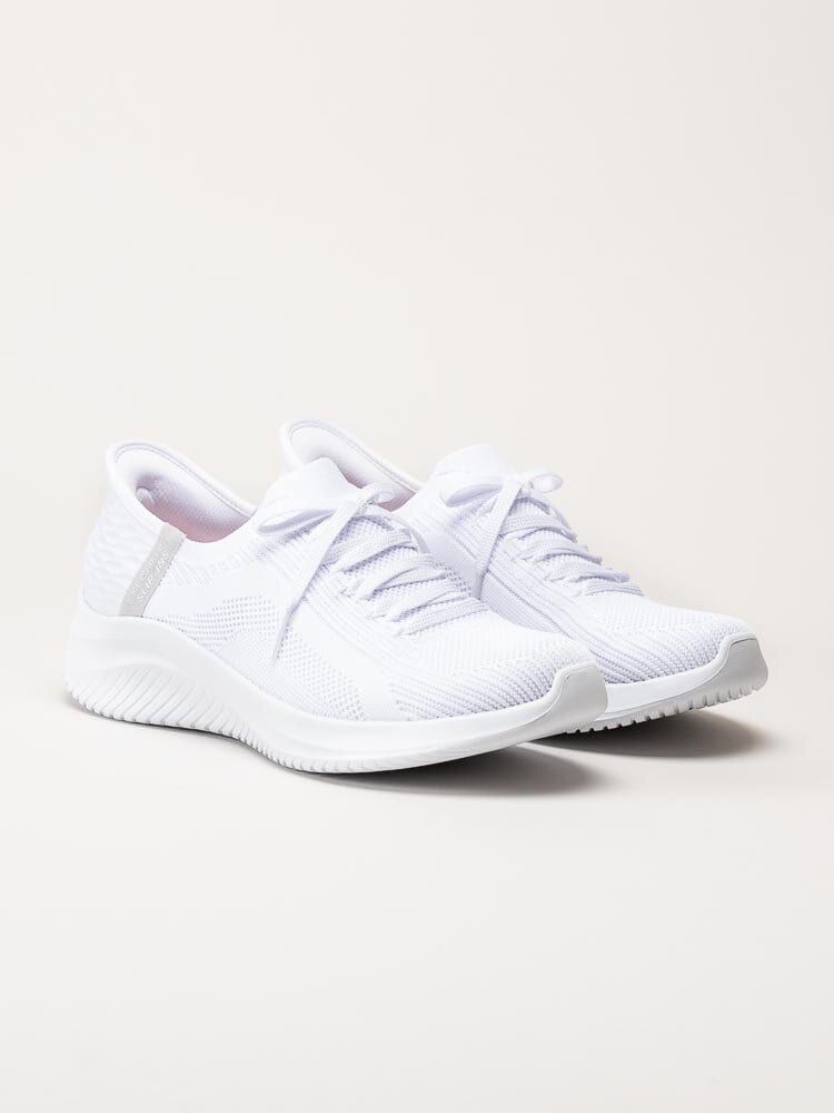 Skechers - Ultra Flex 3.0 - Brilliant - Vita slip-ins sneakers i textil