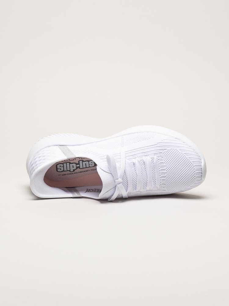 Skechers - Ultra Flex 3.0 - Brilliant - Vita slip-ins sneakers i textil