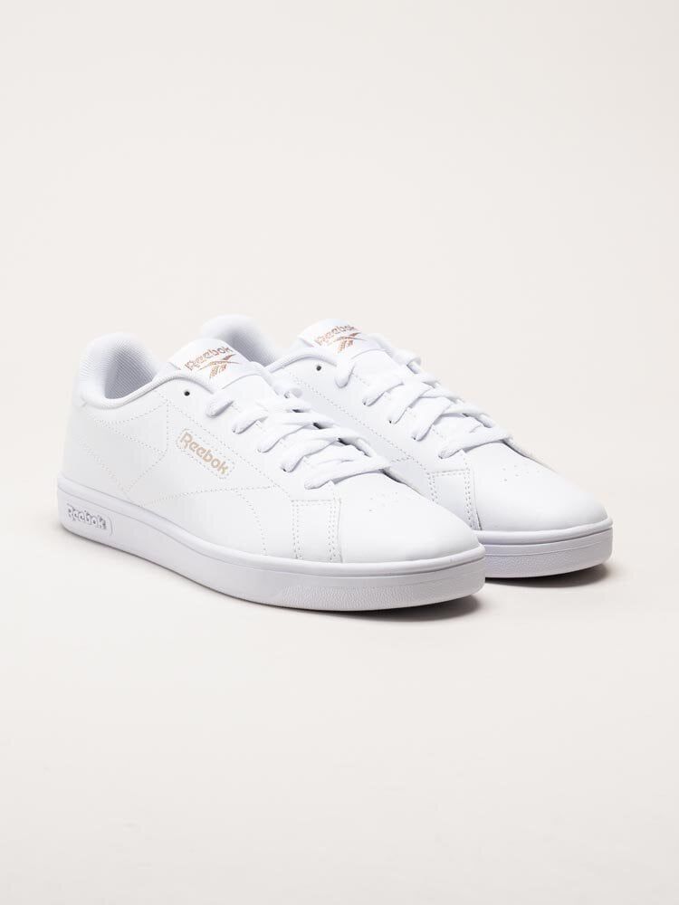 Reebok - Court Clean - Vita sneakers i skinnimitation
