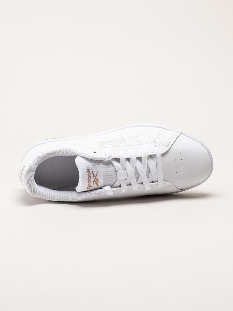 Reebok - Court Clean - Vita sneakers i skinnimitation