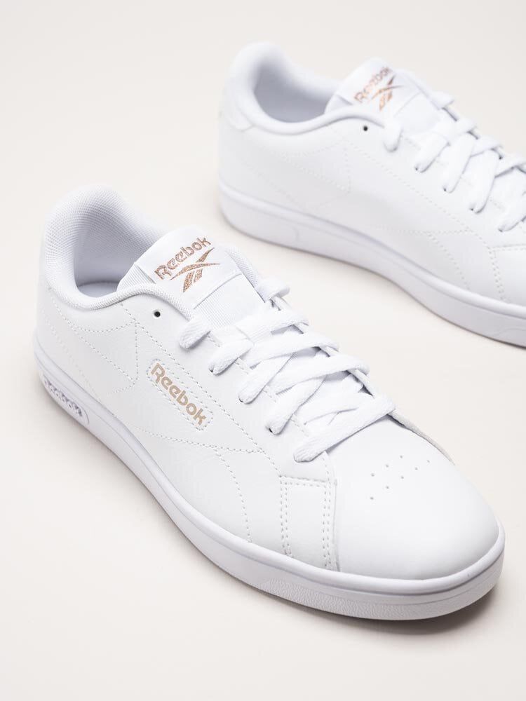 Reebok - Court Clean - Vita sneakers i skinnimitation