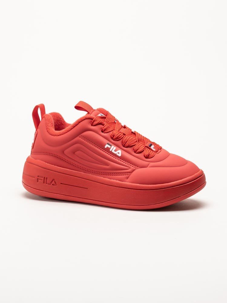 FILA - Superbubble Wmn - Röda sneakers i skinnimitation