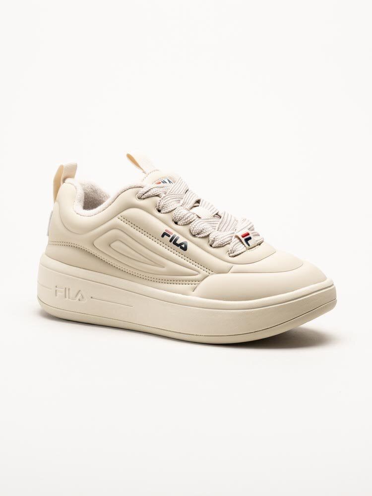 FILA - Superbubble Wmn - Beige sneakers i skinnimitation