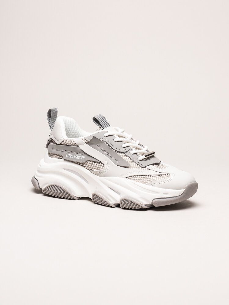 Steve Madden - Possession-E - Gråvita chunky sneakers