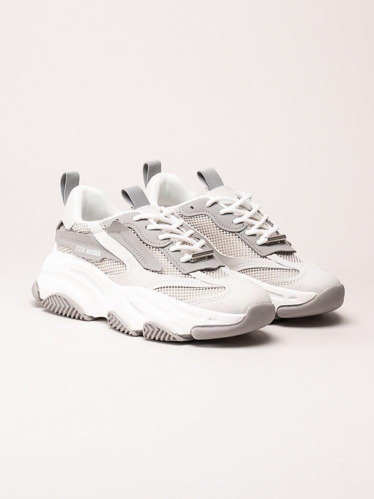 Steve Madden - Possession-E - Gråvita chunky sneakers