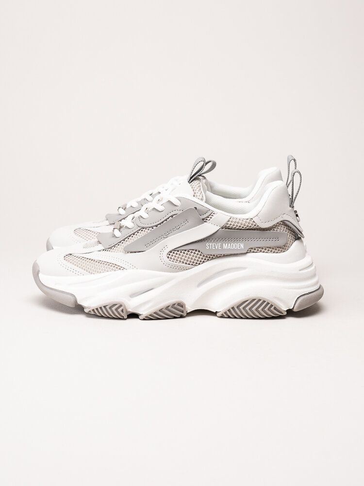 Steve Madden - Possession-E - Gråvita chunky sneakers