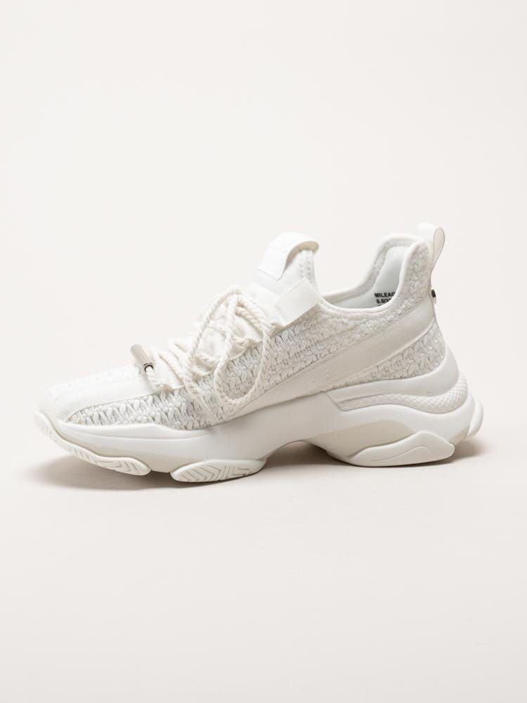 Steve Madden - Mileage - Vita chunky sneakers i virkad textil