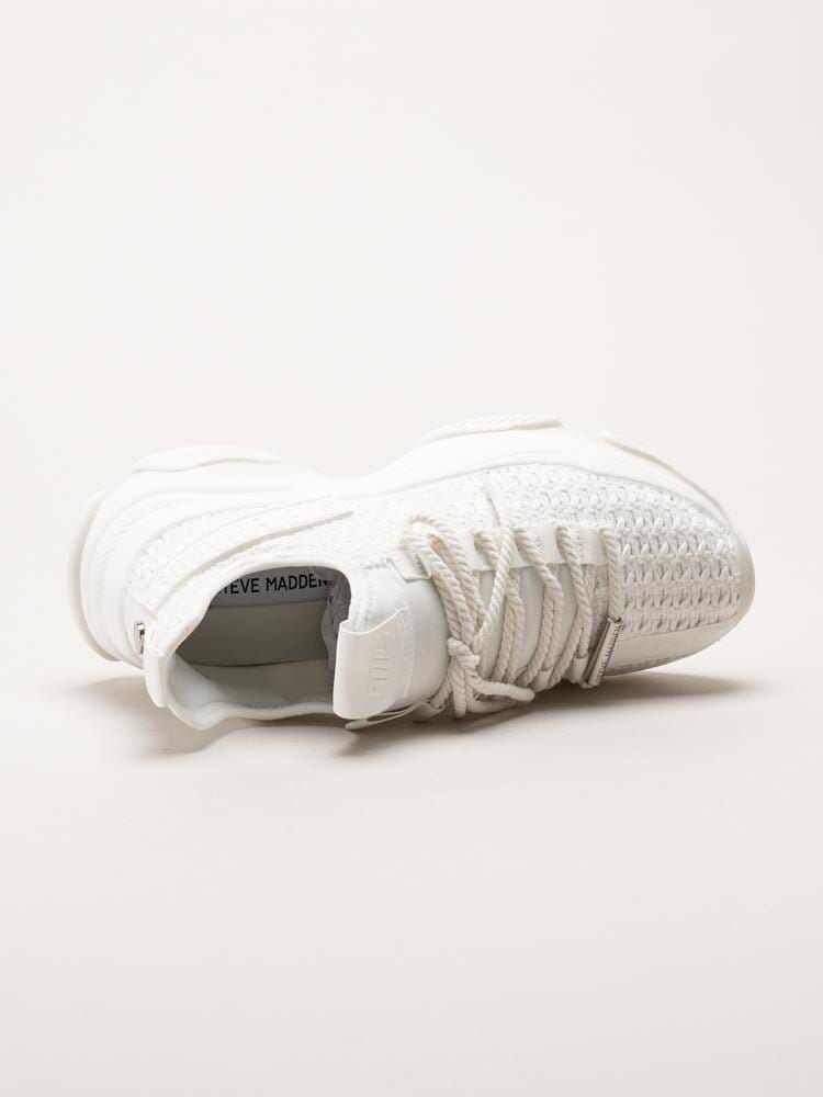 Steve Madden - Mileage - Vita chunky sneakers i virkad textil