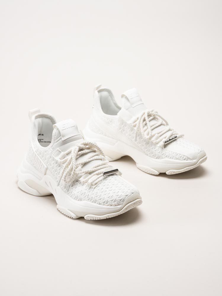 Steve Madden - Mileage - Vita chunky sneakers i virkad textil