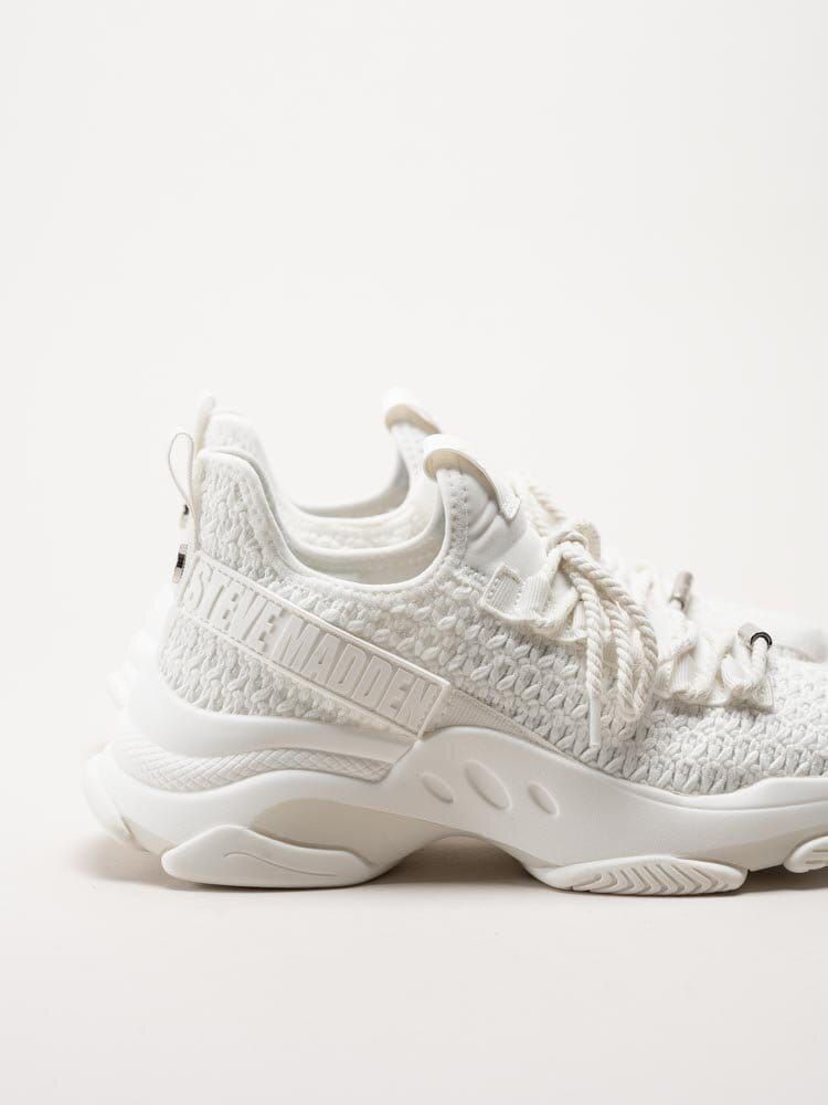 Steve Madden - Mileage - Vita chunky sneakers i virkad textil