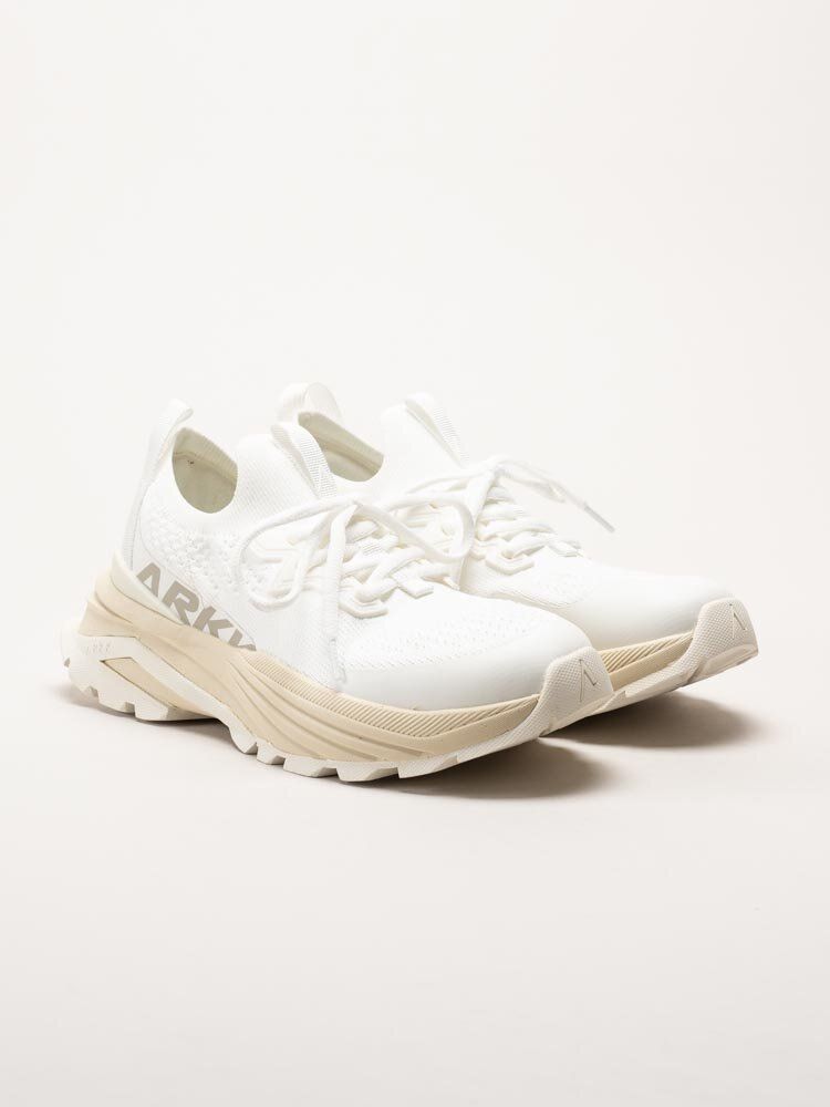 ARKK Copenhagen - Waste Zero Bright White - Vita slip on sneakers i textil