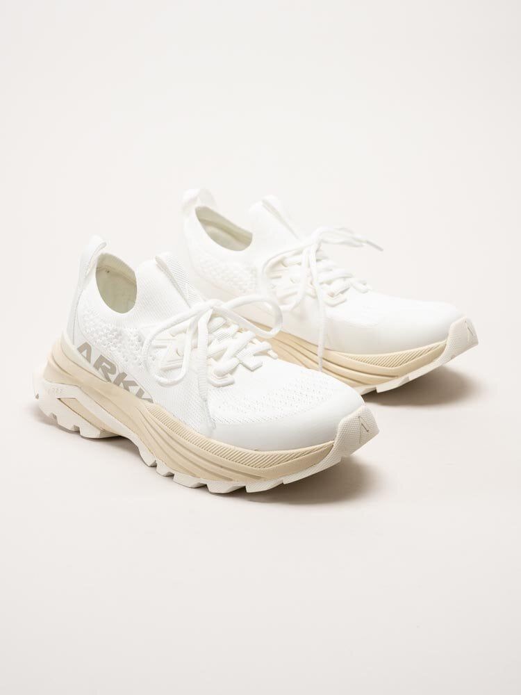 ARKK Copenhagen - Waste Zero Bright White - Vita slip on sneakers i textil