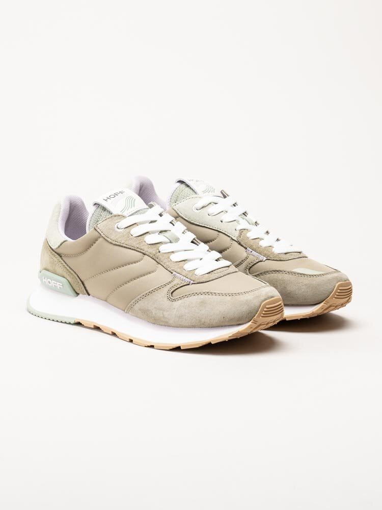 Hoff - Xanthos - Khakifärgade retro sneakers