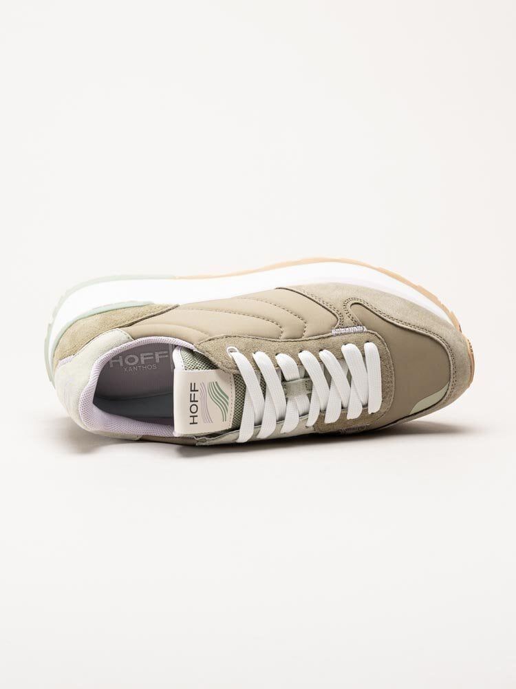 Hoff - Xanthos - Khakifärgade retro sneakers