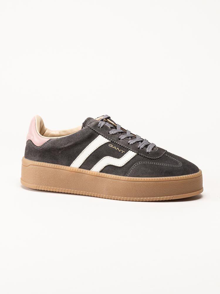 Gant Footwear - Cuzmani - Grå retro platåsneakers i mocka