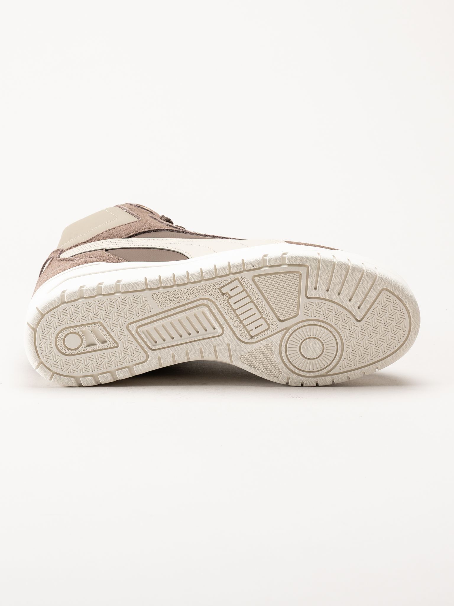 Puma - Shuffle Downtown Mid Wtr - Bruna fodrade sneakers i mocka
