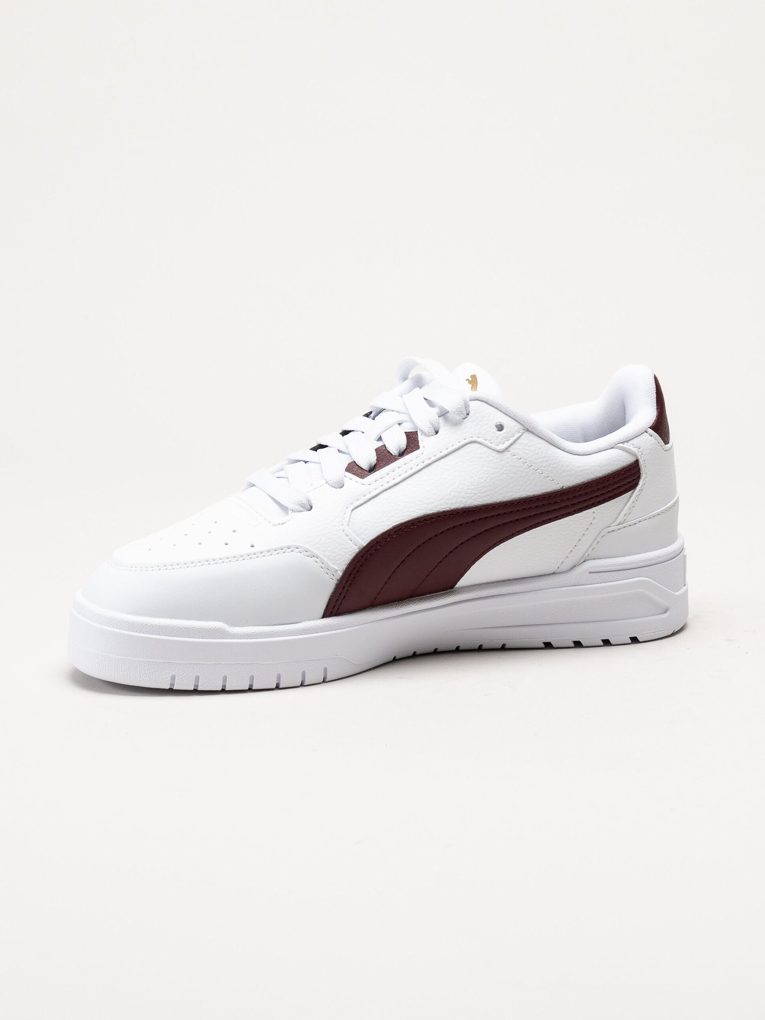 Puma - Shuffle Downtown - Vita sneakers med vinröda partier