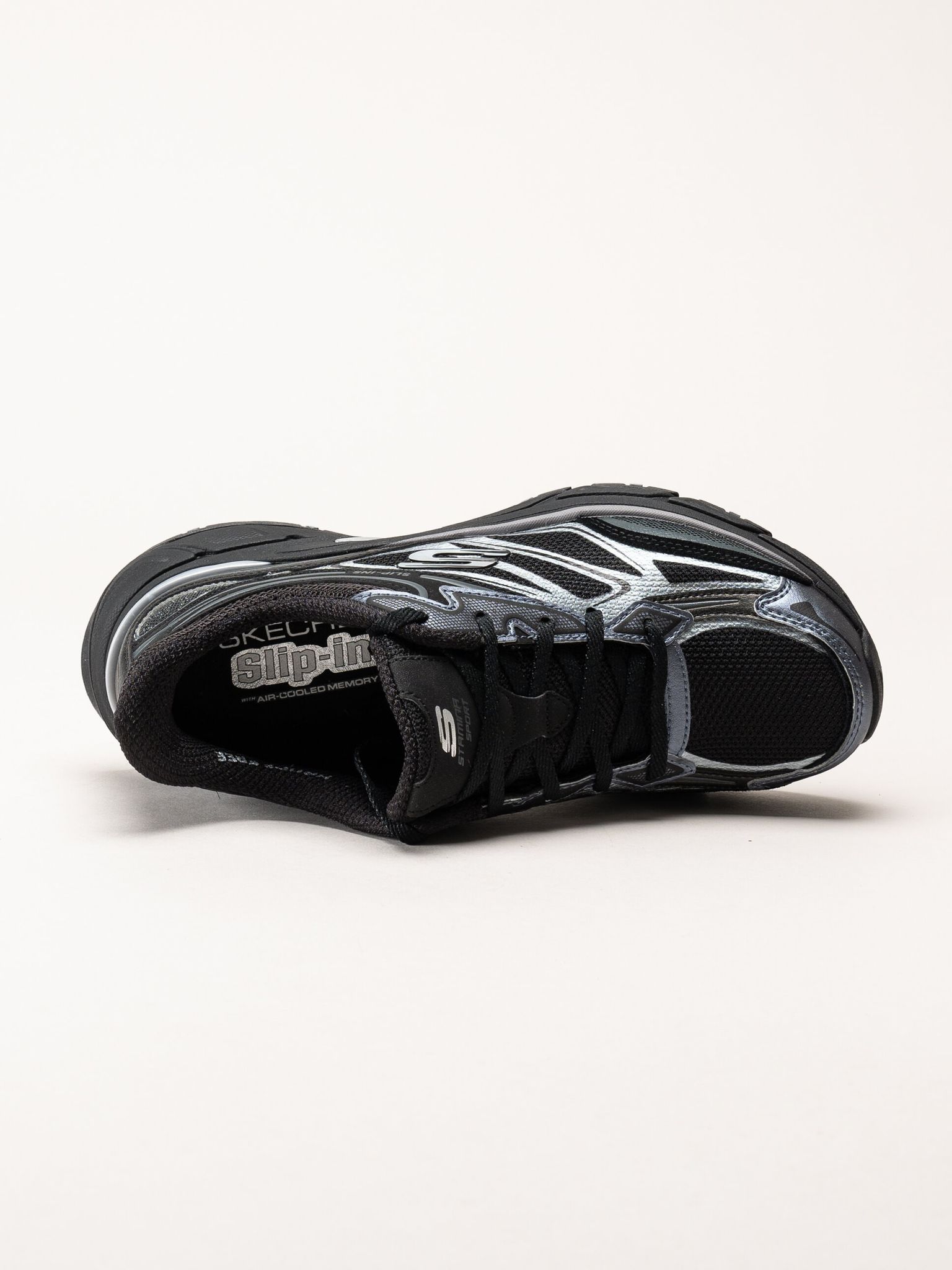Skechers - Slip-Ins Stamina Sport - Svarta slip-ins sportskor