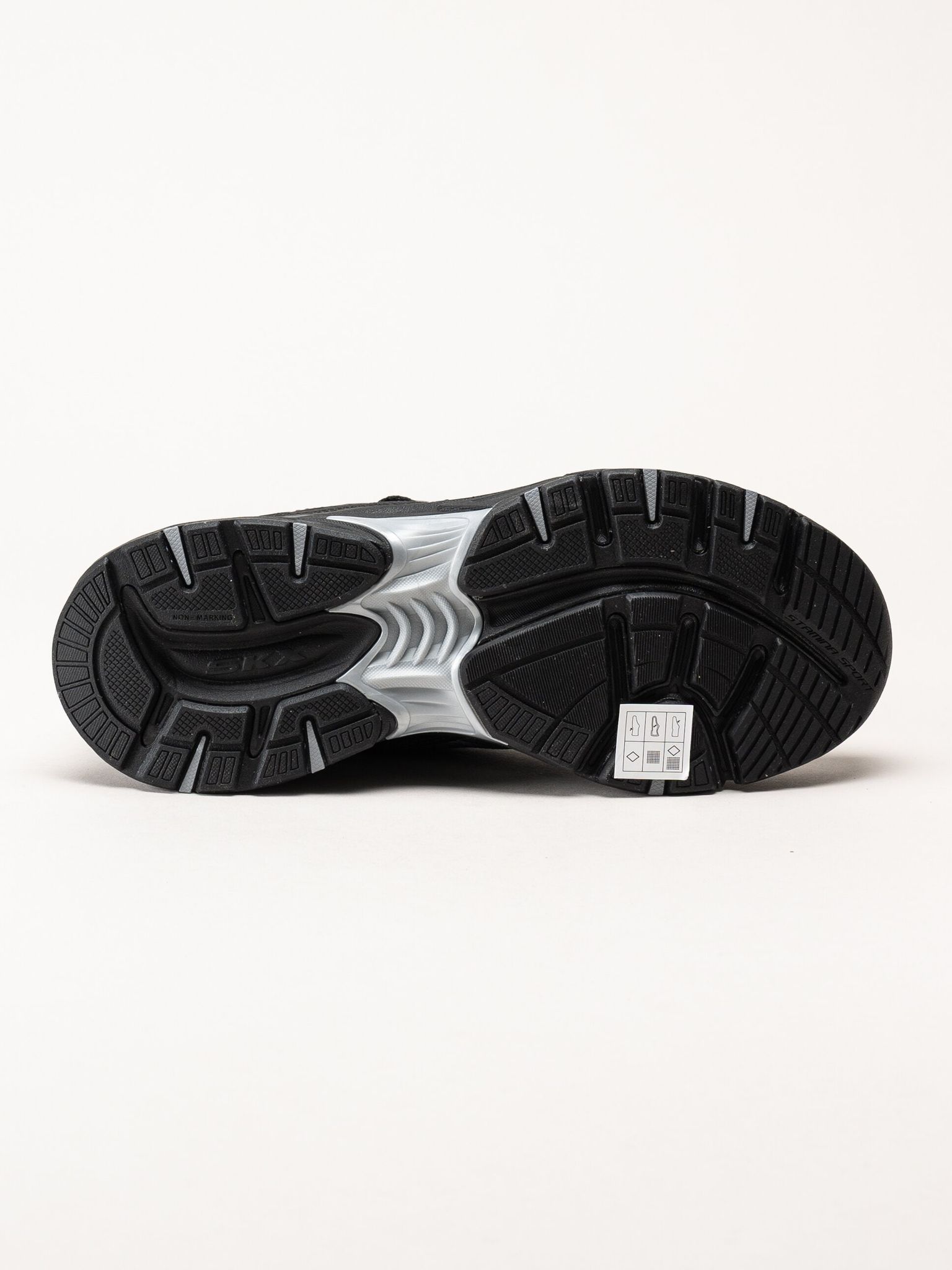 Skechers - Slip-Ins Stamina Sport - Svarta slip-ins sportskor
