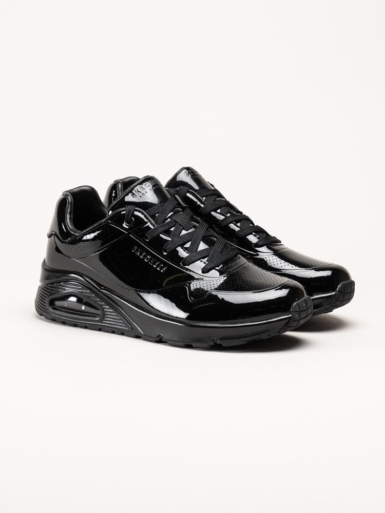 Skechers - Uno - Shiny One - Svarta sneakers i syntetlack