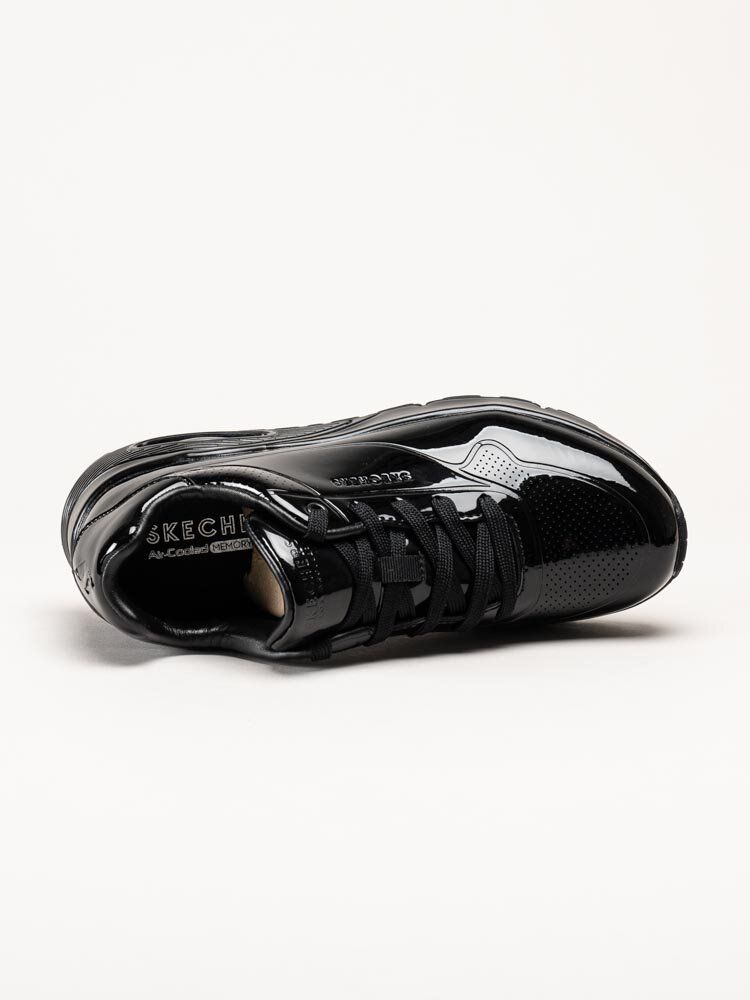 Skechers - Uno - Shiny One - Svarta sneakers i syntetlack