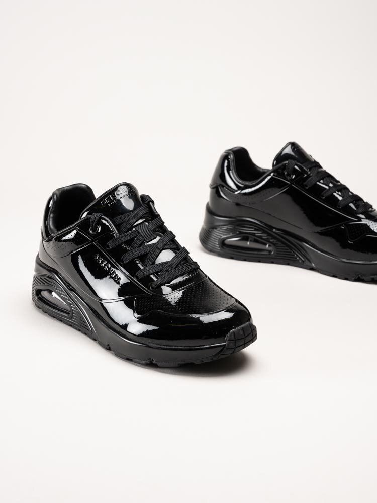 Skechers - Uno - Shiny One - Svarta sneakers i syntetlack