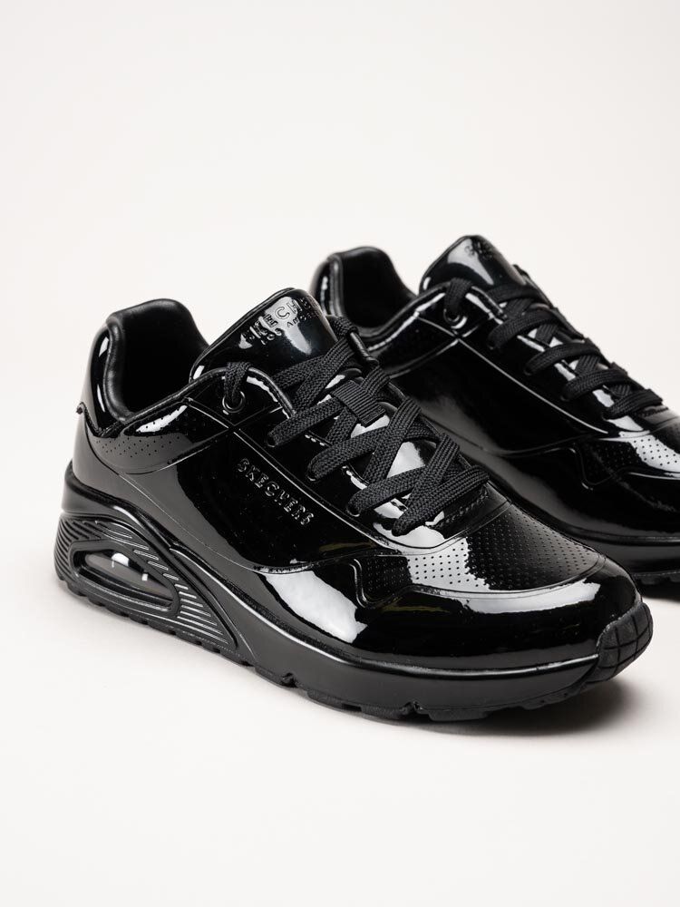 Skechers - Uno - Shiny One - Svarta sneakers i syntetlack