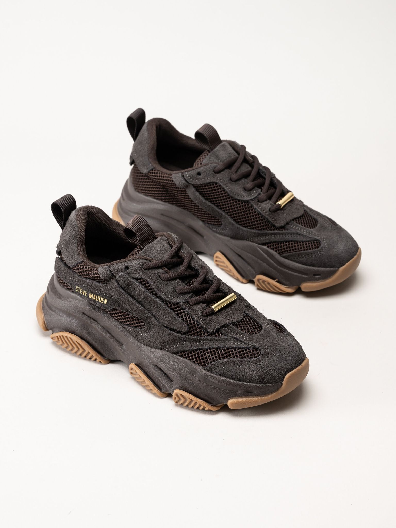 Steve Madden - Possession-E - Mörkbruna chunky sneakers