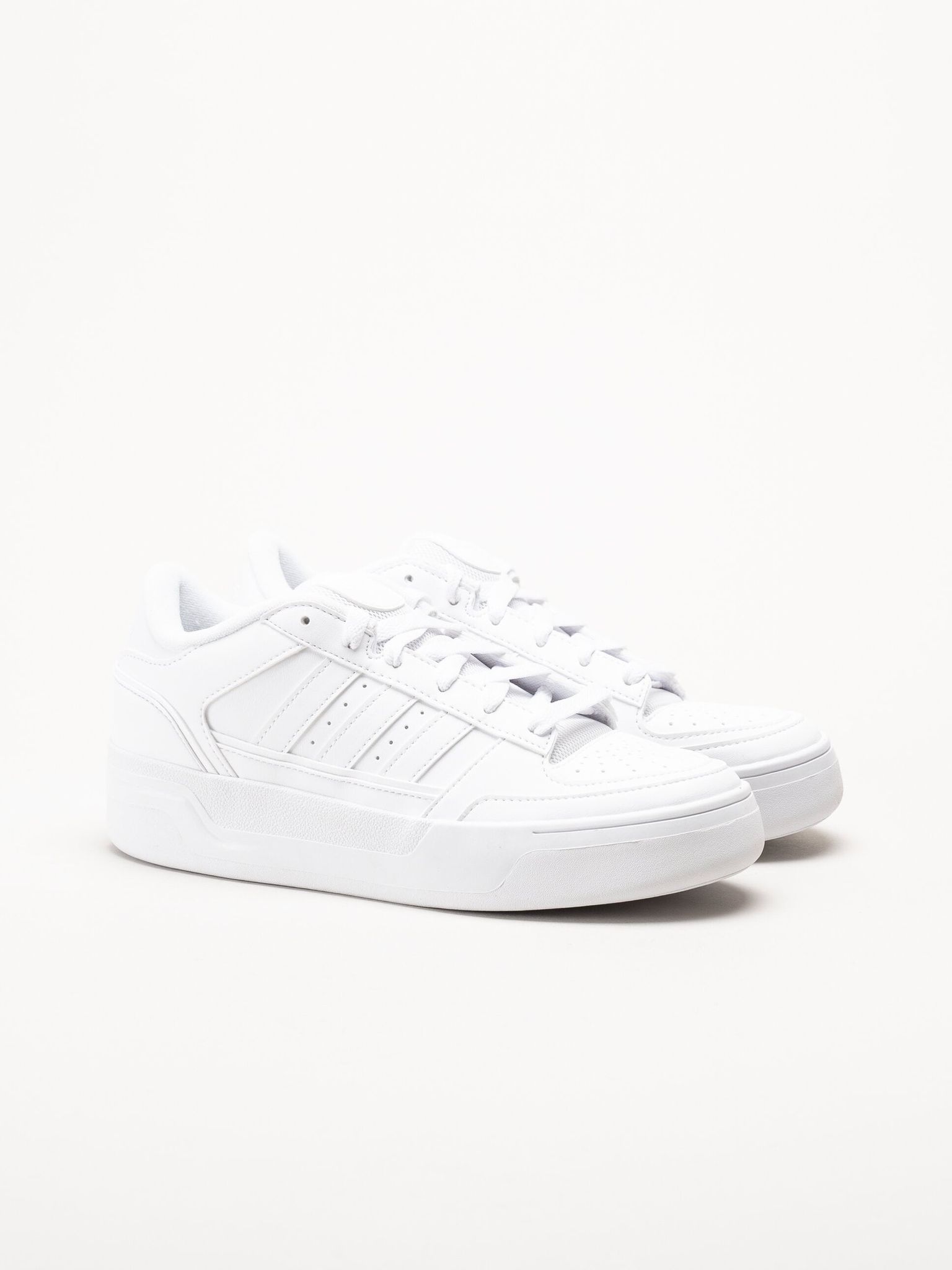 Adidas - Break Start Bold W - Vita sneakers i skinnimitation