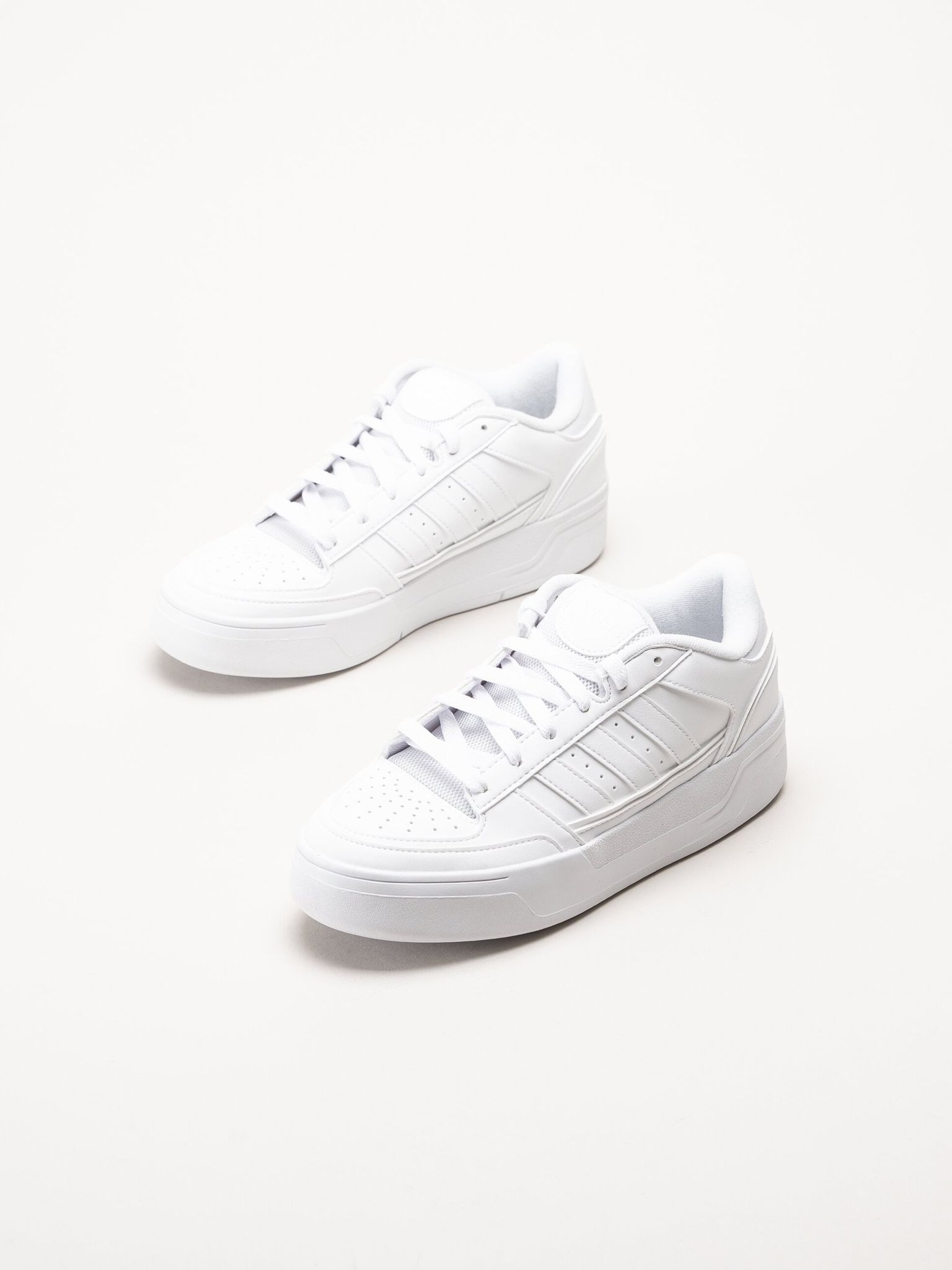 Adidas - Break Start Bold W - Vita sneakers i skinnimitation