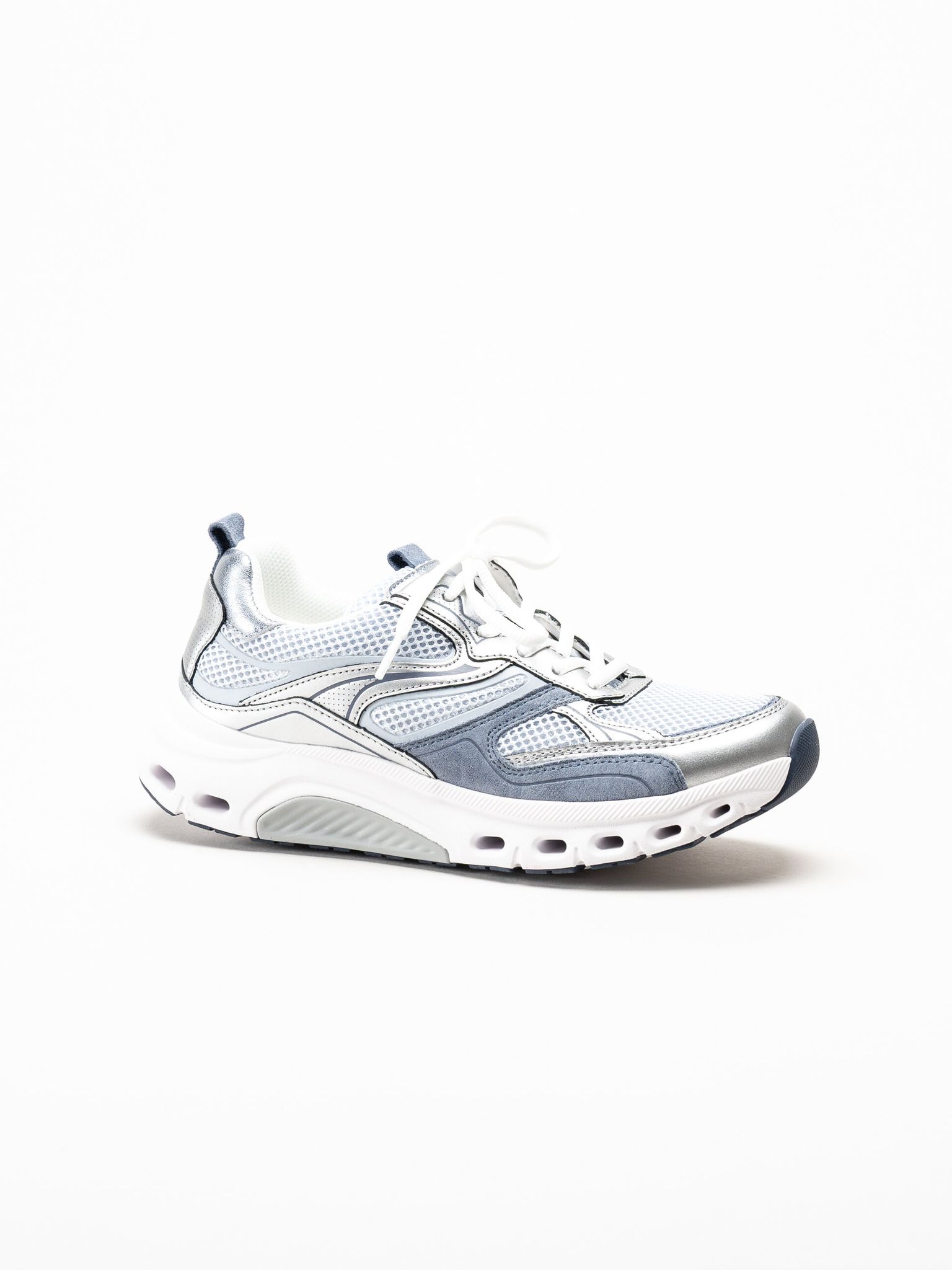 Gabor - Ljusblå sneakers i mesh