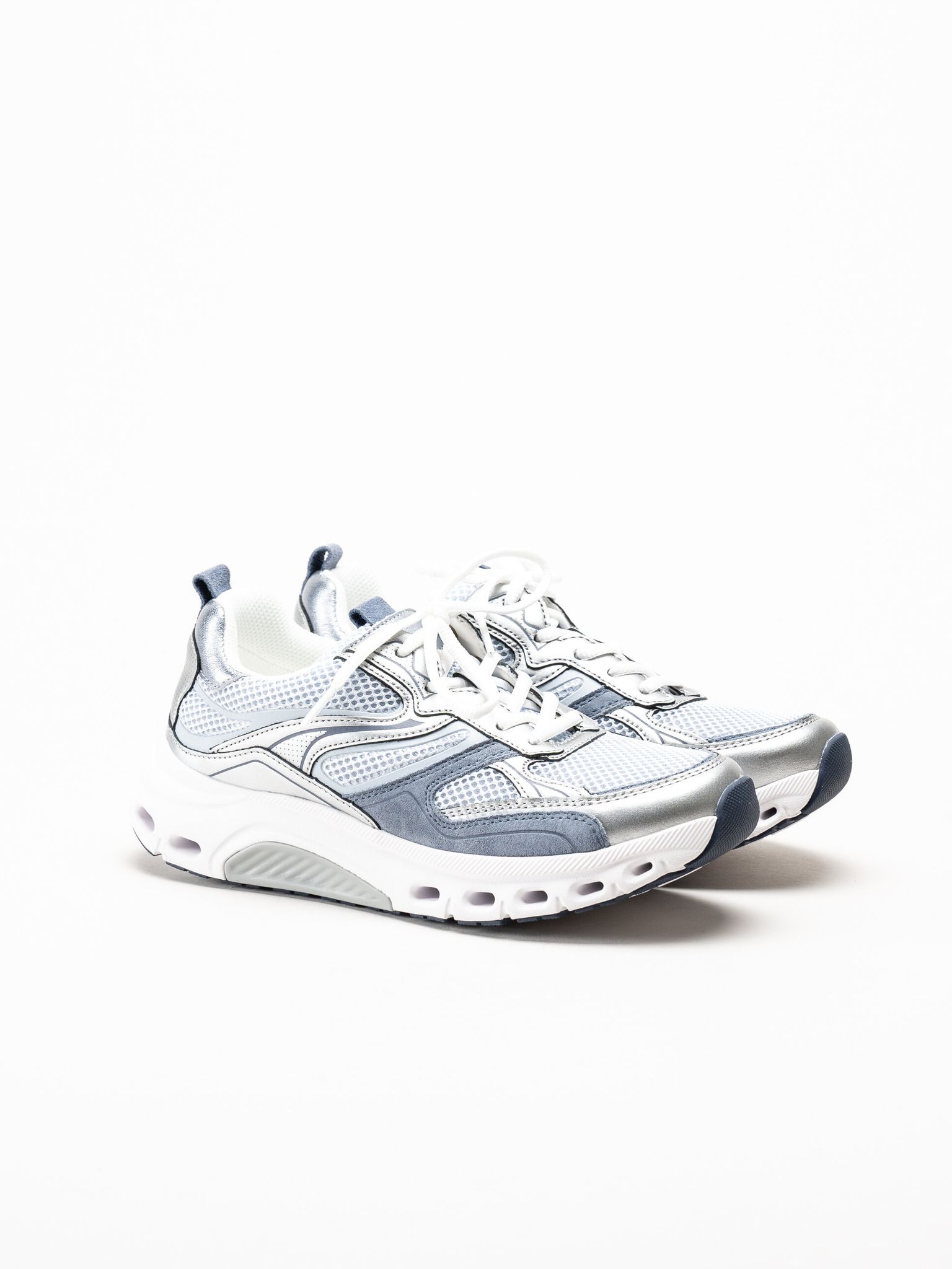 Gabor - Ljusblå sneakers i mesh