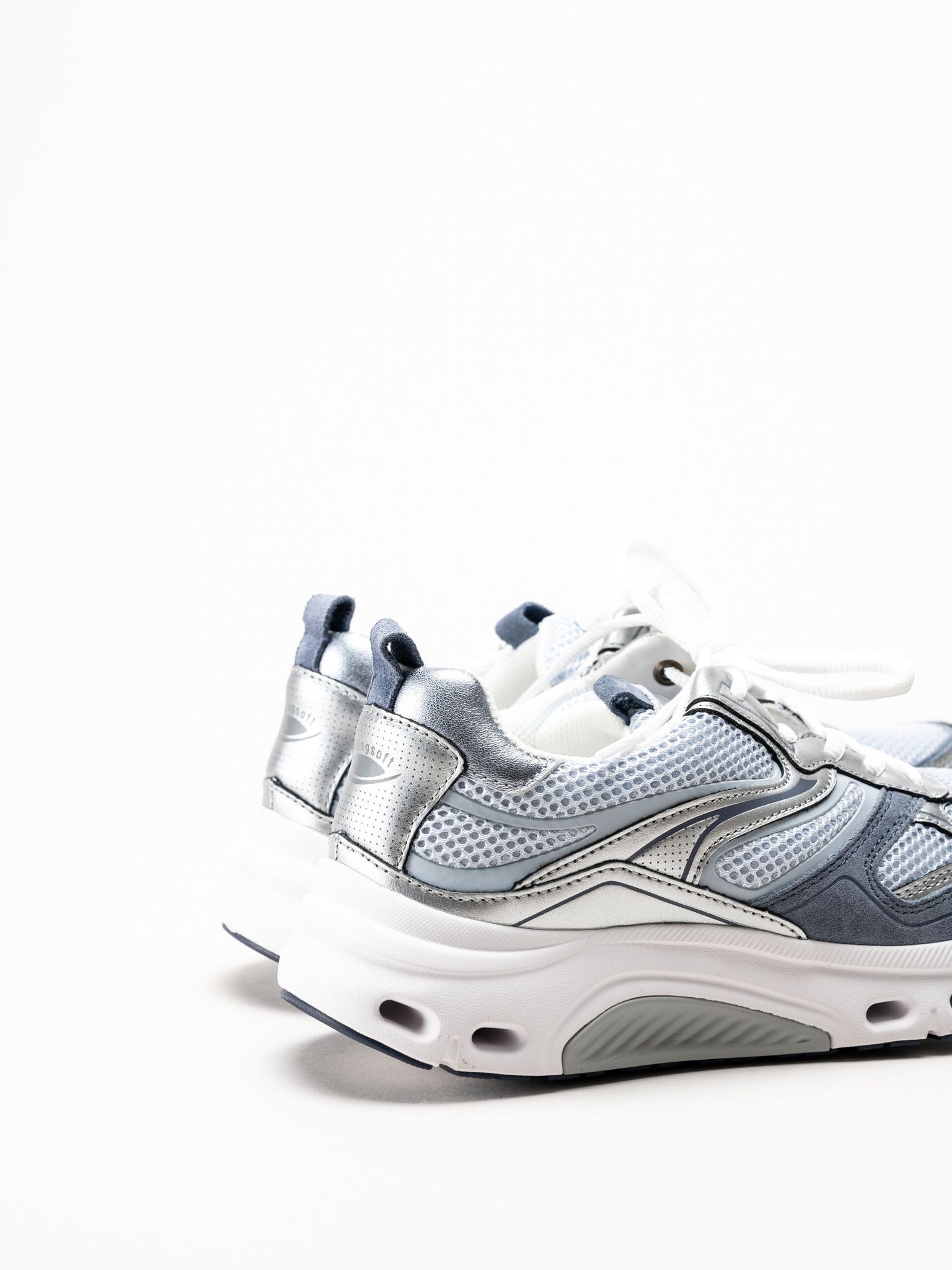 Gabor - Ljusblå sneakers i mesh