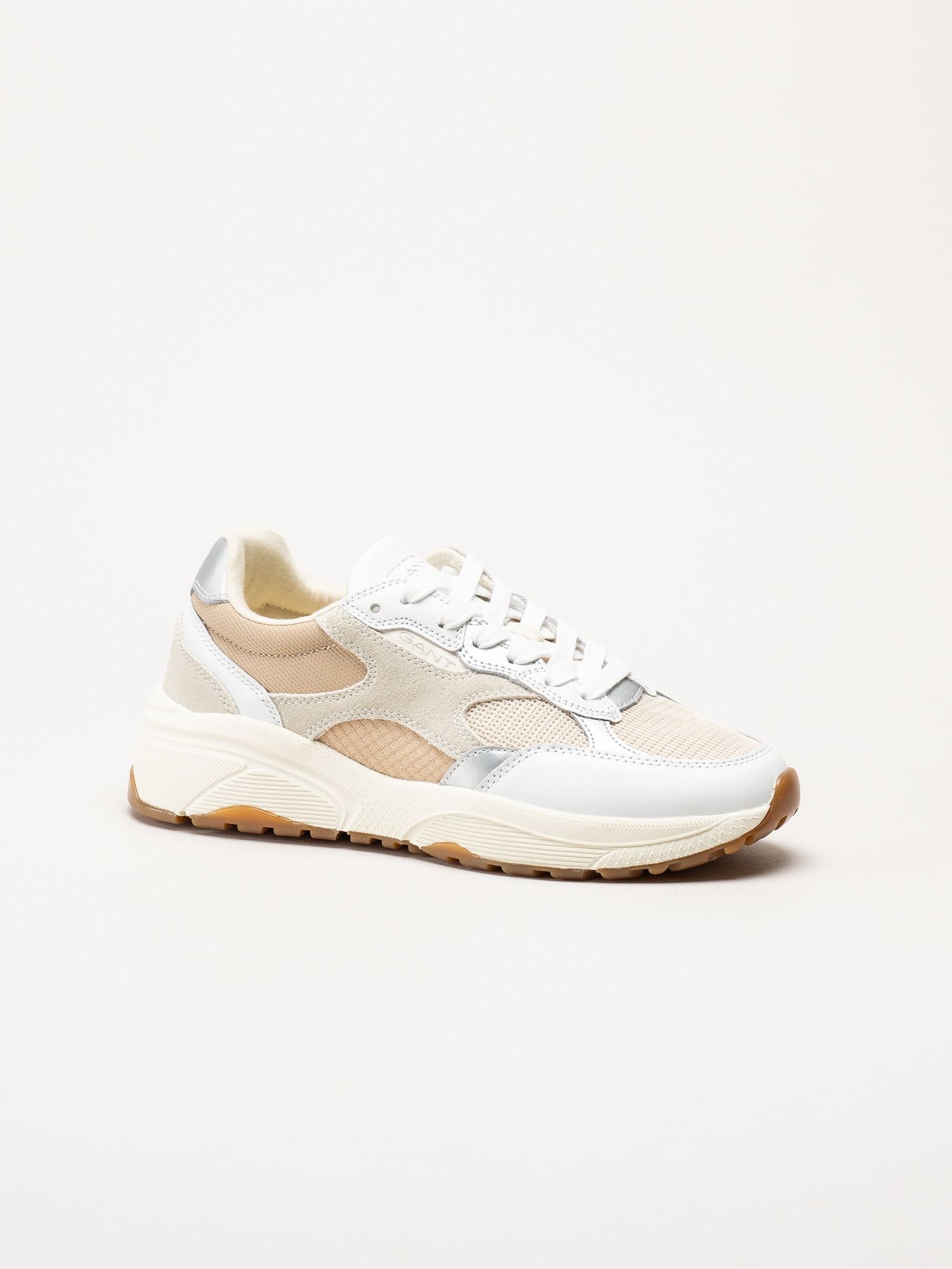 Gant Footwear - Newile - Beige sneakers i textil och skinn