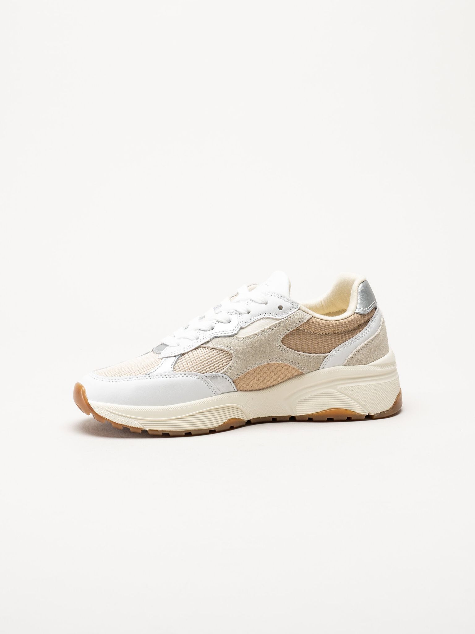 Gant Footwear - Newile - Beige sneakers i textil och skinn