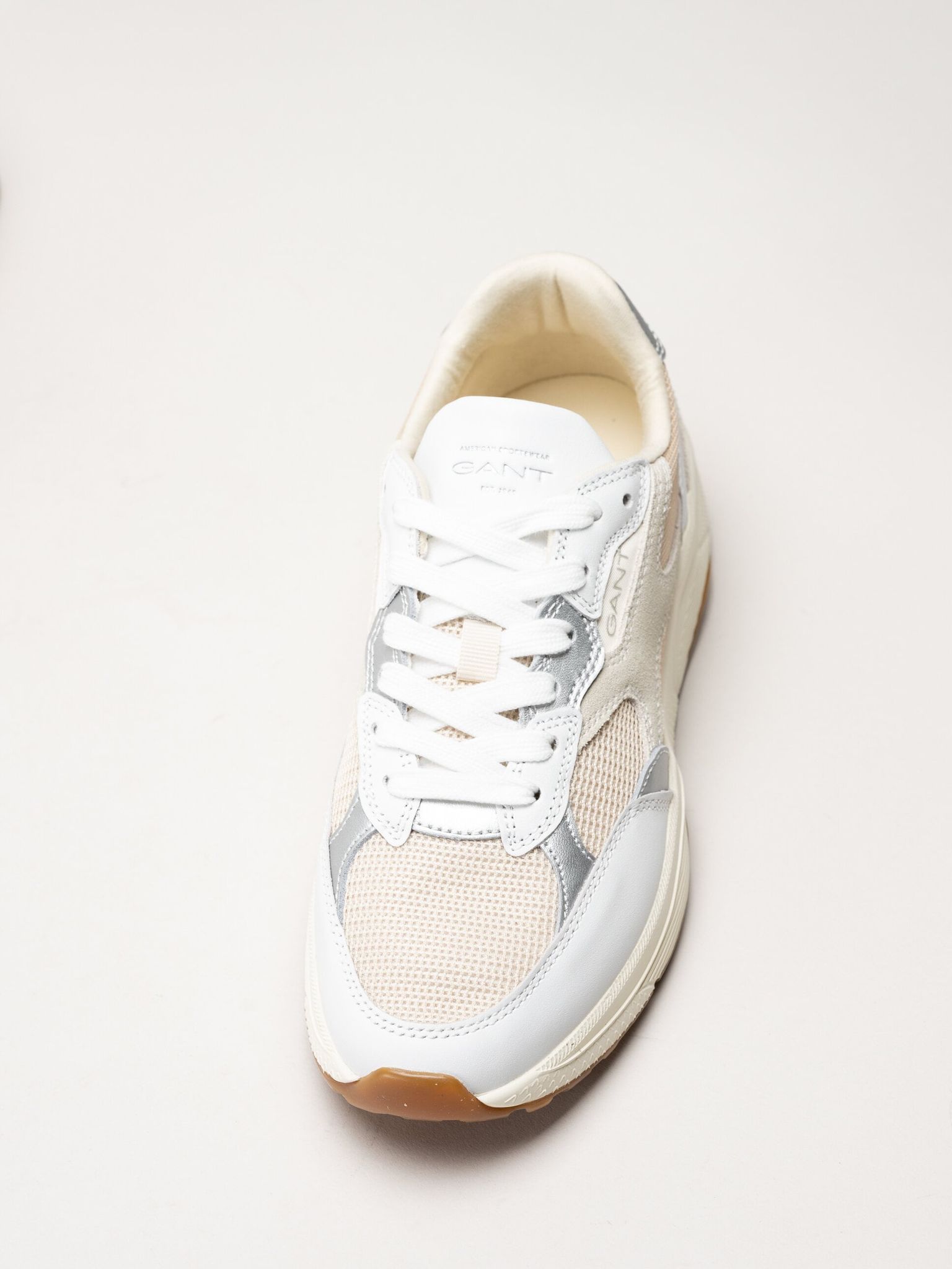 Gant Footwear - Newile - Beige sneakers i textil och skinn