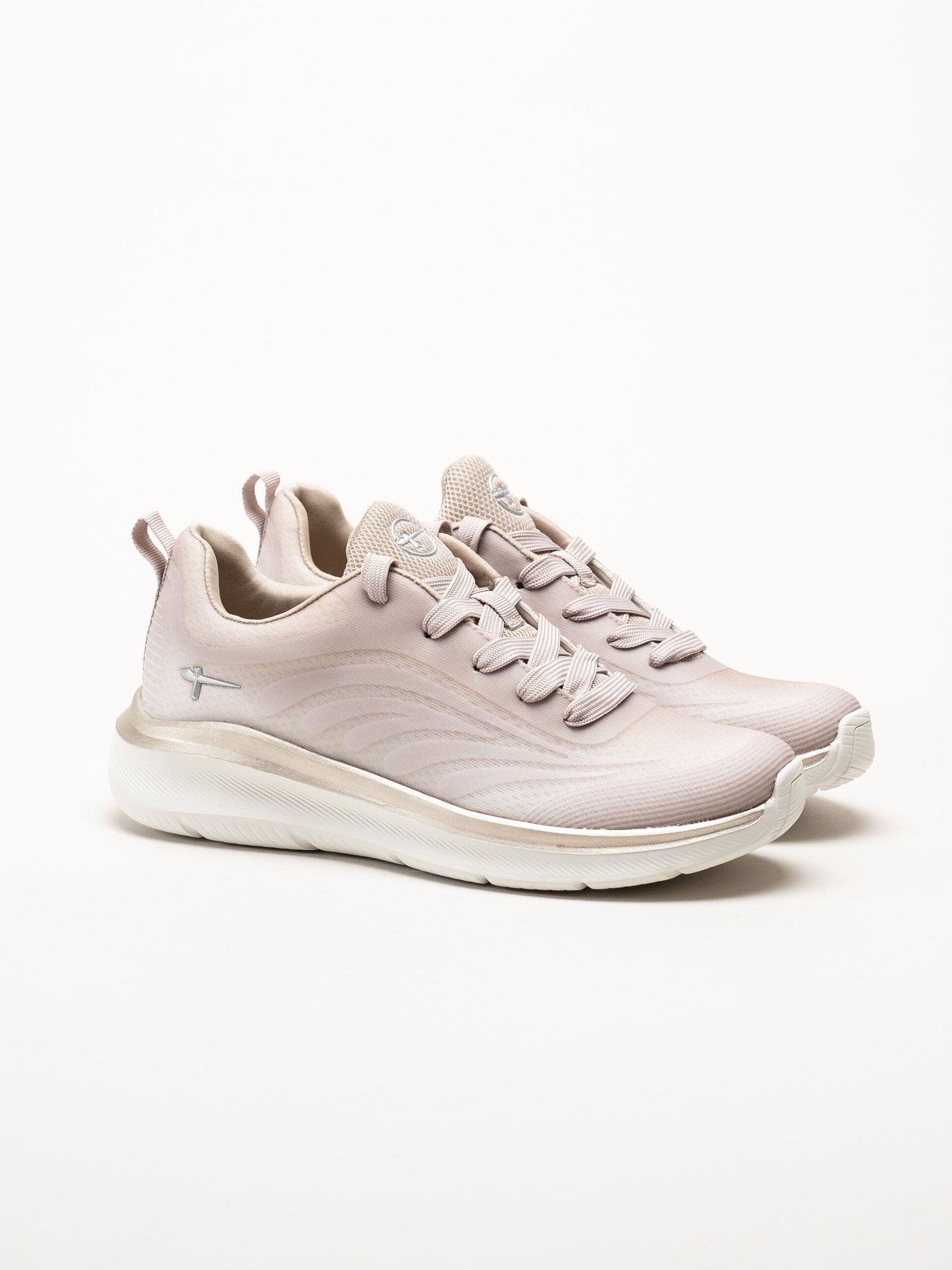 Tamaris - Wide fit - Beige sneakers i mesh