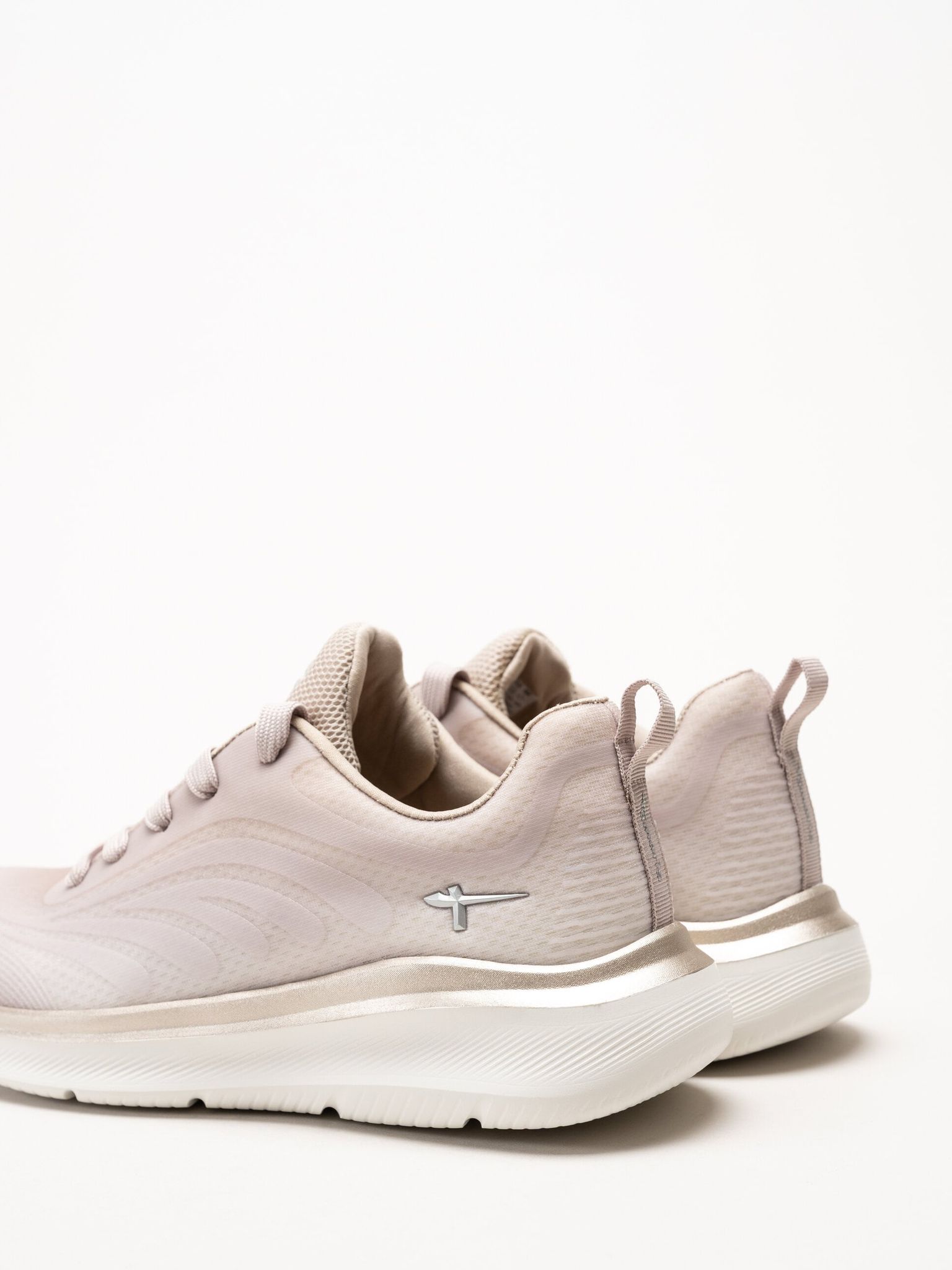 Tamaris - Wide fit - Beige sneakers i mesh