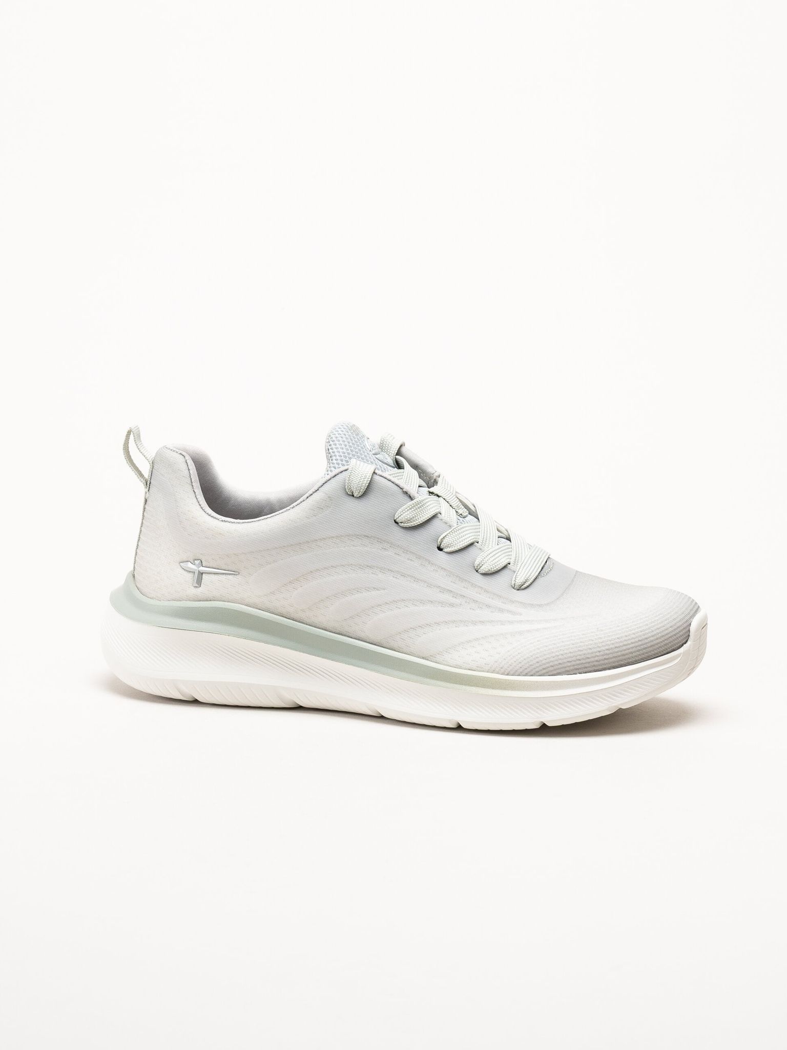 Tamaris - Wide fit - Ljusgröna sneakers i mesh