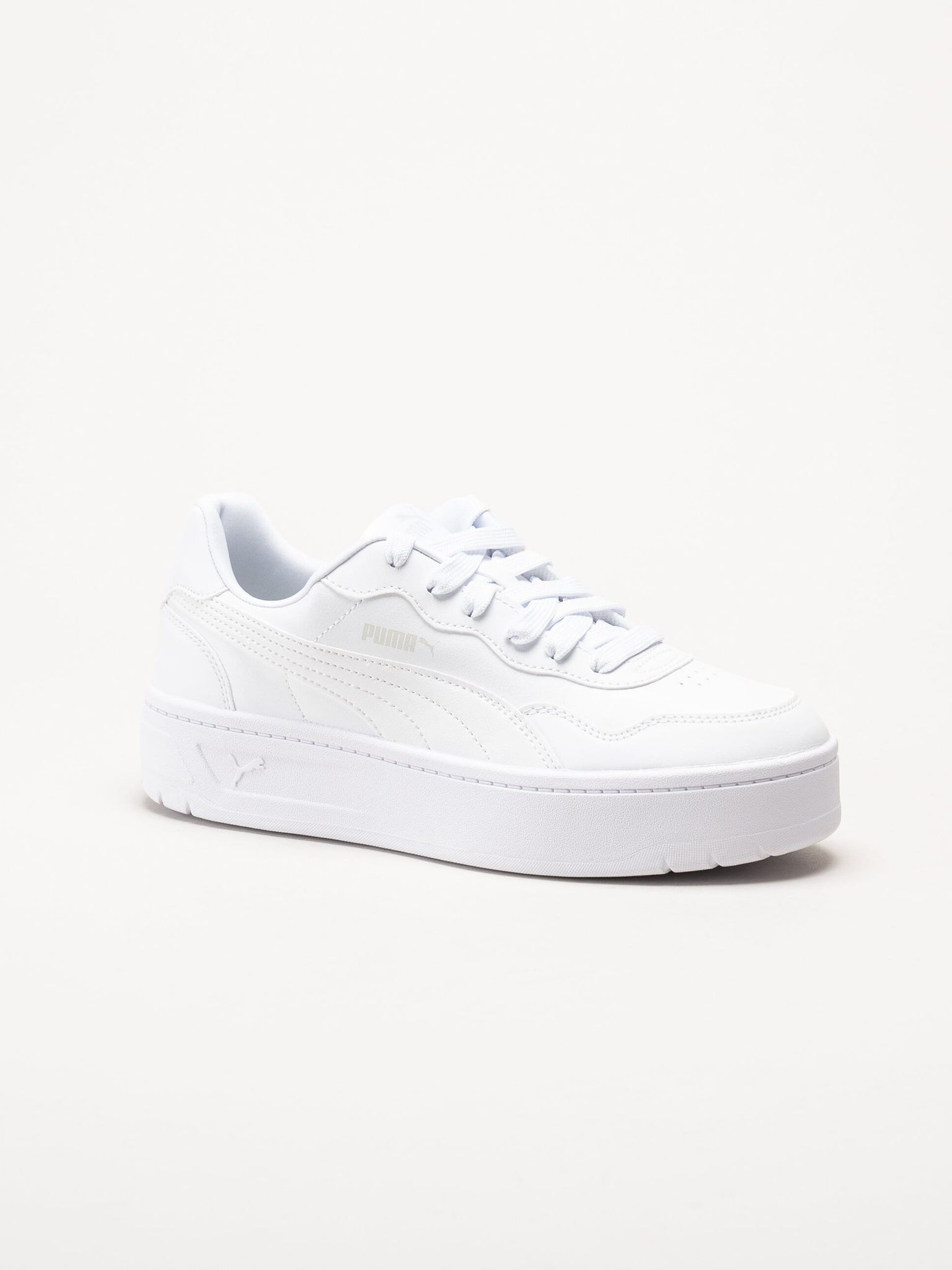 Puma - Court Lally Skye - Vita platåsneakers