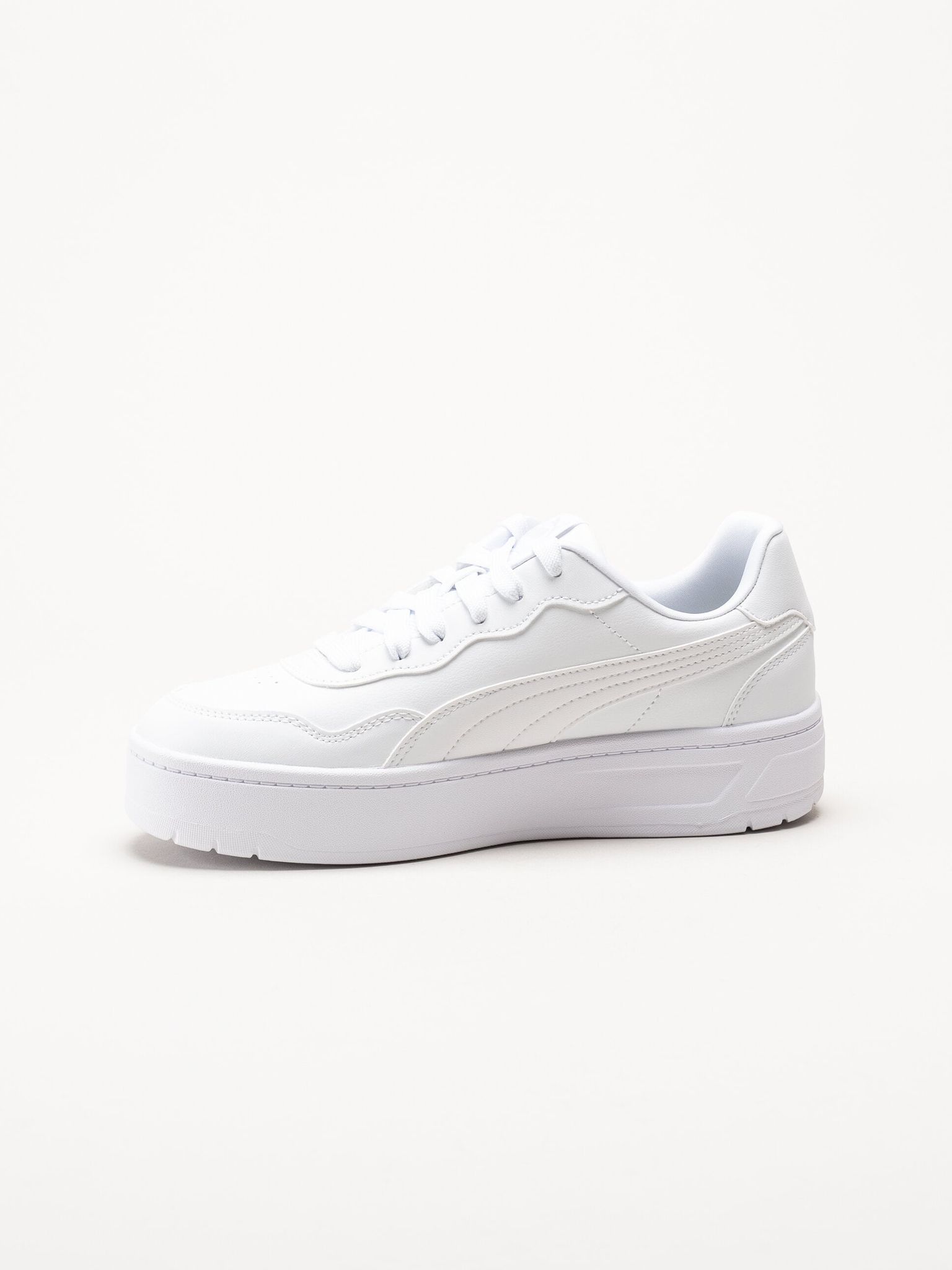 Puma - Court Lally Skye - Vita platåsneakers