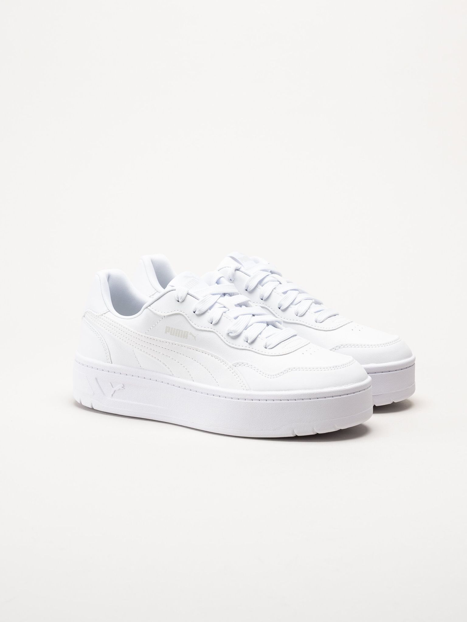 Puma - Court Lally Skye - Vita platåsneakers