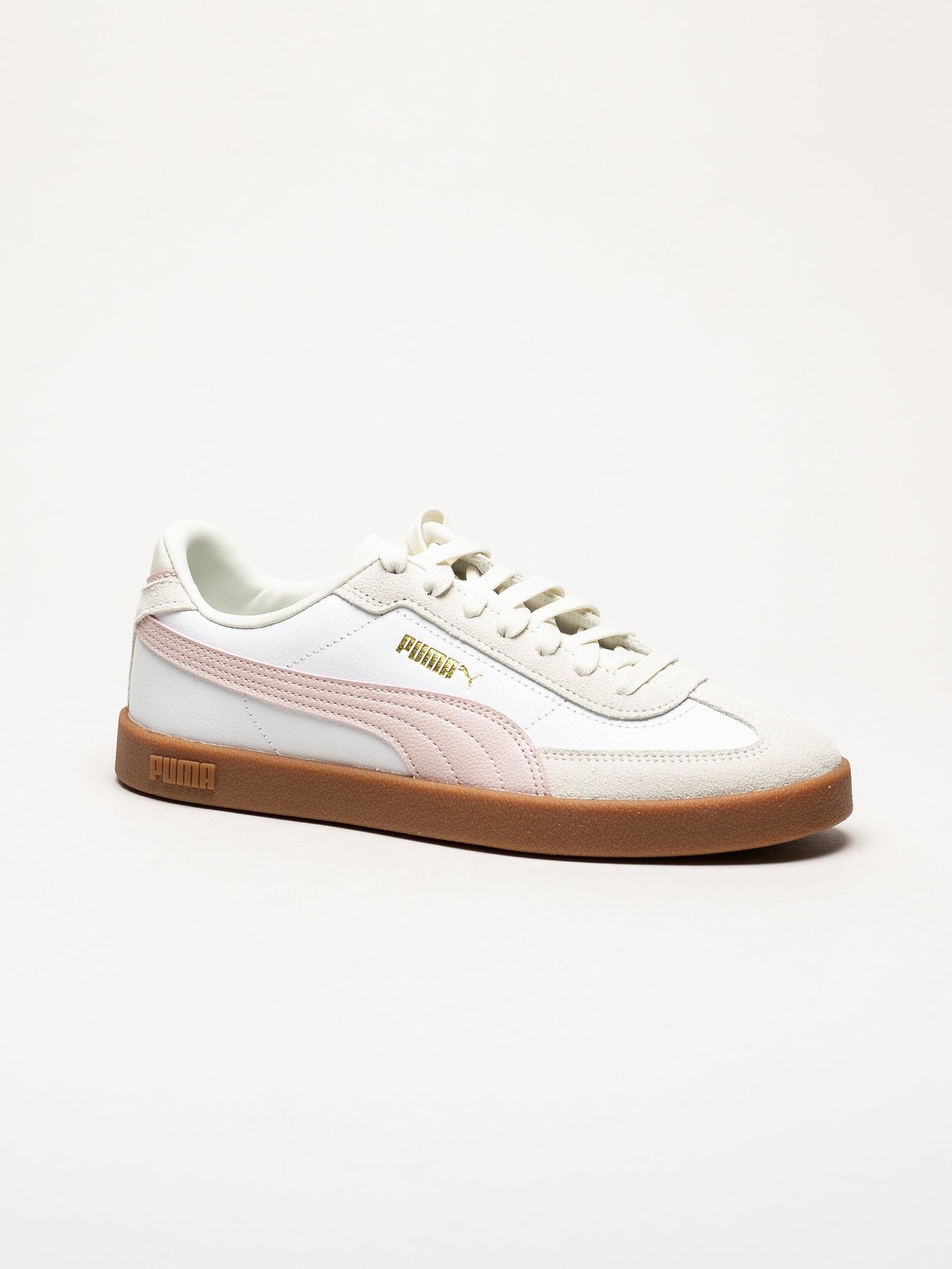 Puma - Club II Era - Vita sneakers i skinn och mocka