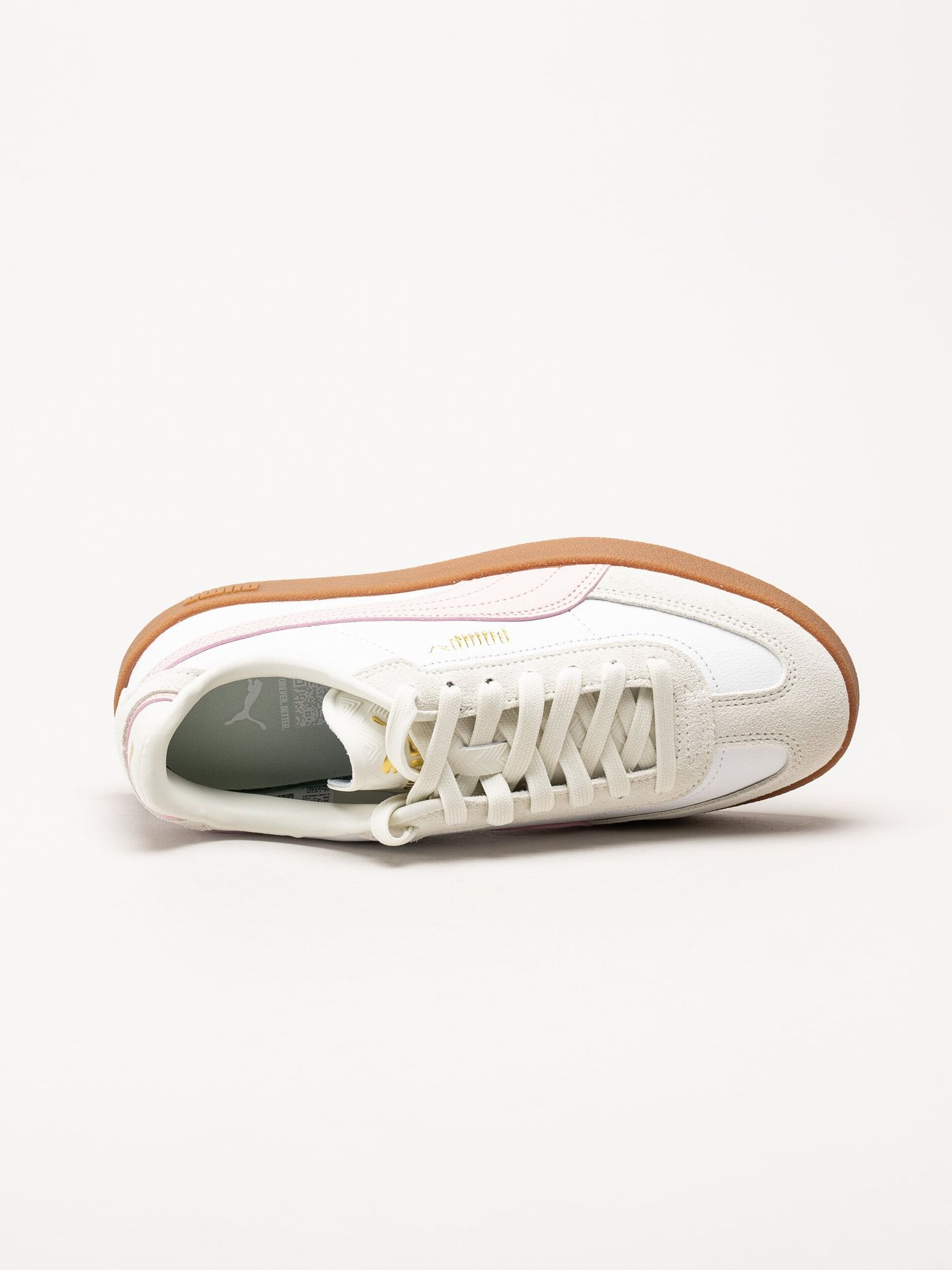 Puma - Club II Era - Vita sneakers i skinn och mocka