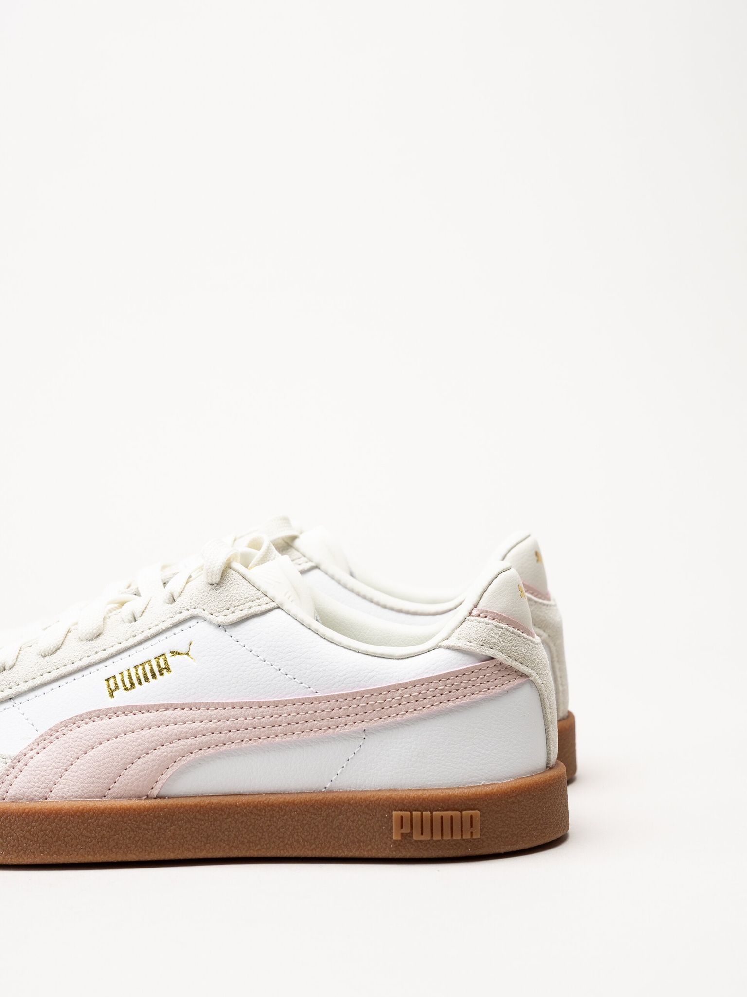 Puma - Club II Era - Vita sneakers i skinn och mocka