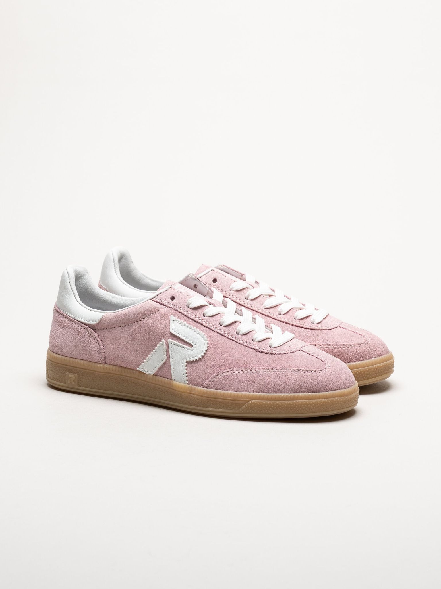 Rieker - Rosa sneakers i mocka