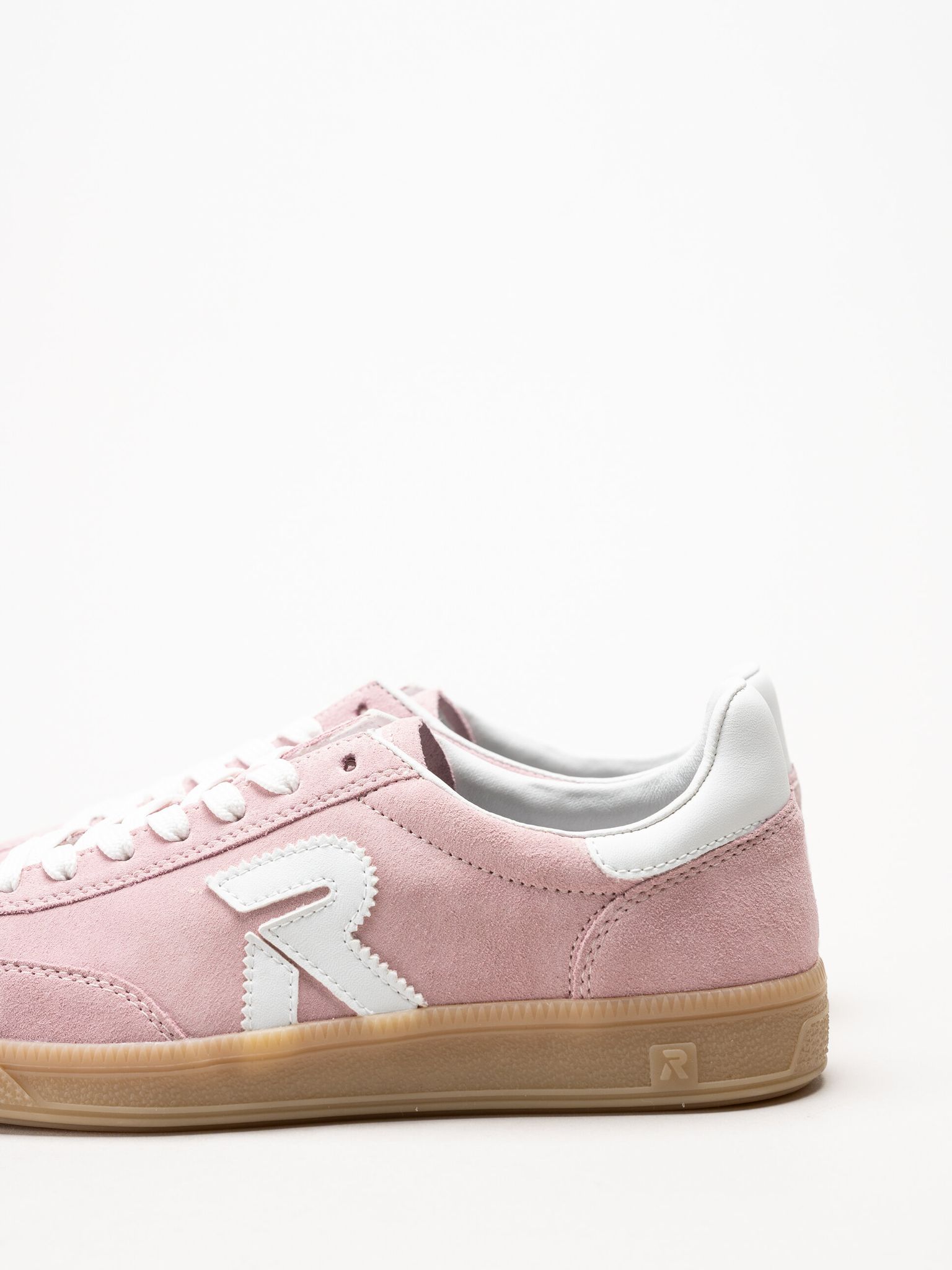 Rieker - Rosa sneakers i mocka
