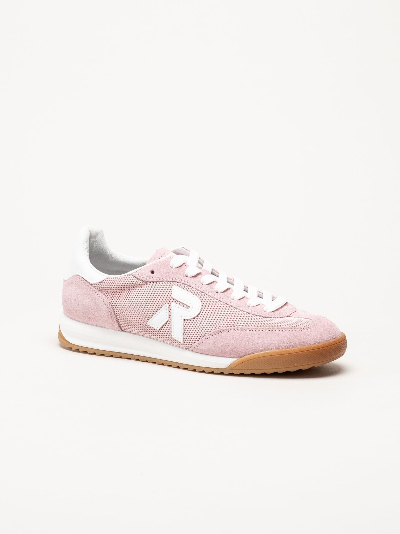 Rieker - Rosa sneakers i mocka