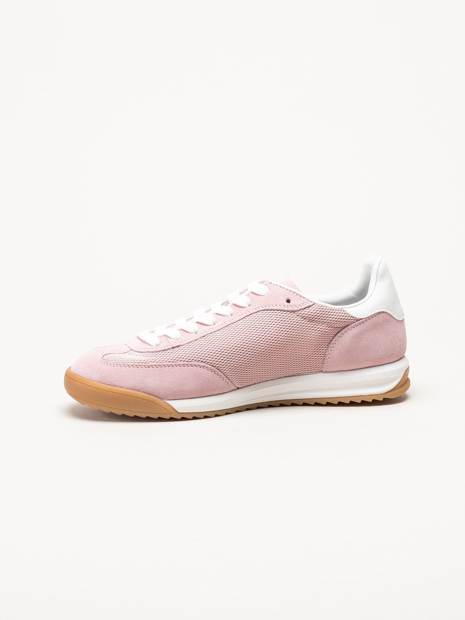 Rieker - Rosa sneakers i mocka